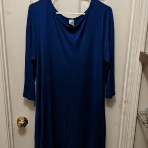Blue tunic dress